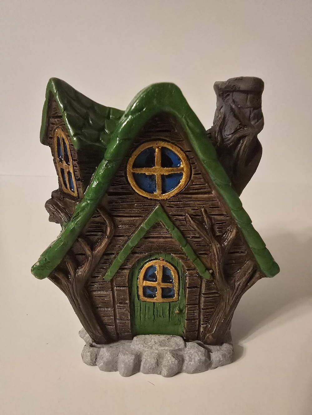 Ceramic Fantasy Cottage House Incense Burner